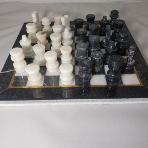 Vintage Carved Chess Set